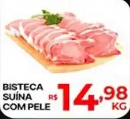 Supermercados Santa Helena Bisteca suína com pele oferta