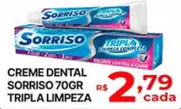Supermercados Santa Helena Creme dental sorriso tripla limpeza oferta