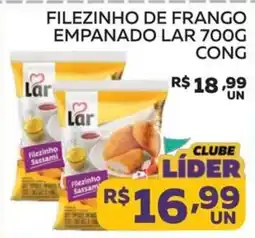 Lider Atacadista Filezinho de frango empanado lar 700g oferta