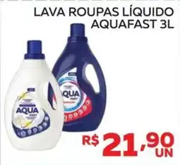 Lider Atacadista lava roupas líquido aquafast oferta