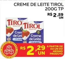 Lider Atacadista Creme de leite tirol oferta