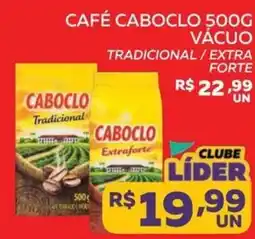 Lider Atacadista Café caboclo vácuo tradicional / extra forte oferta