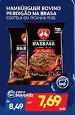 Novo Mix Hambúrguer bovino perdigão na brasa oferta