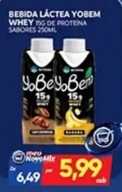 Bebida Láctea Yobem Whey 15g de Proteína Sabores