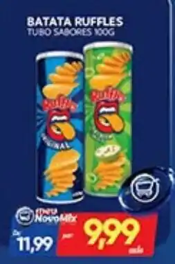 Novo Mix Batata ruffles tubo sabores 100g oferta