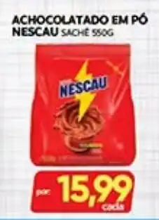 Novo Mix achocolatado em pó nescau sachê oferta