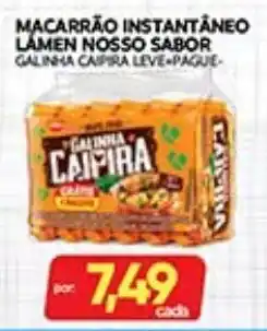 Novo Mix Macarrão instantâneo lamen nosso sabor galinha caipira leve+pague oferta