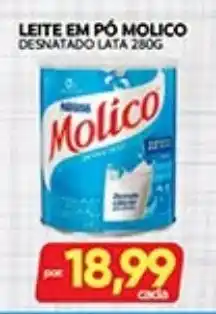 Novo Mix Leite em pó molico desnatado oferta