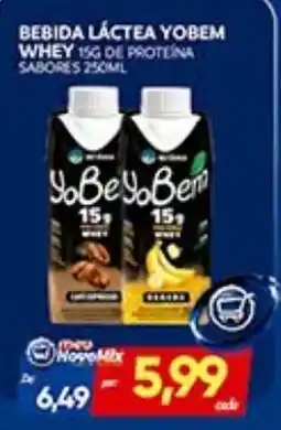 Novo Mix Bebida Láctea Yobem Whey oferta