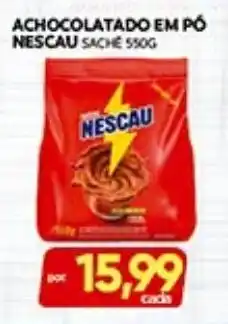 Achocolatado em pó nescau sachê