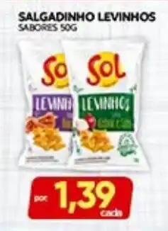 Novo Mix Salgadinho levinhos sabores 50g oferta