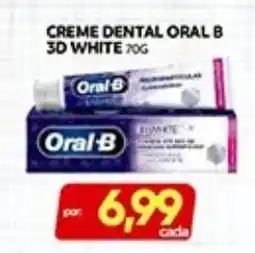 Novo Mix creme dental oral b 3d white oferta