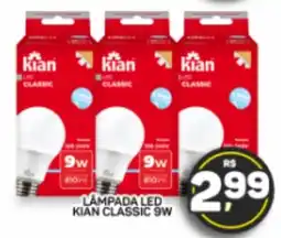 Juzan Lâmpada led kian classic 9w oferta