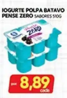 Novo Mix Iogurte polpa batavo pense zero sabores oferta