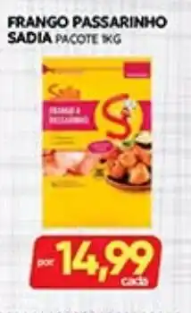 Novo Mix Frango passarinho sadia oferta