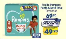 Supermercados Jau Serve Fralda pampers pants ajuste total oferta