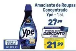 Supermercados Jau Serve Amaciante de Roupas Concentrado Ypê oferta