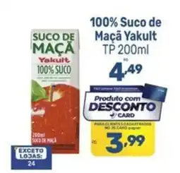 Supermercados Jau Serve Suco de Maçã Yakult oferta