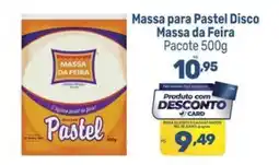 Supermercados Jau Serve Massa para Pastel Disco Massa da Feira oferta