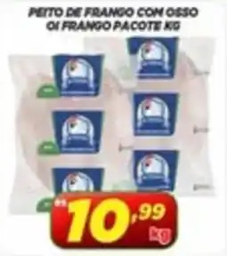 Nossa Rede Supermercados Peito de frango com osso oferta