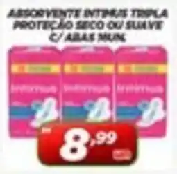 Nossa Rede Supermercados Absorvente intimas tripla proteção seco ou suave c/ abas muns oferta