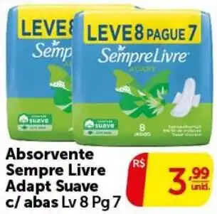 Absorvente Sempre Livre Adapt Suave