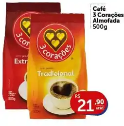Pires Café 3 Corações Almofada oferta