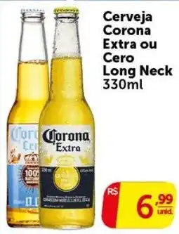 Pires Cerveja Corona Extra ou Cero Long Neck oferta