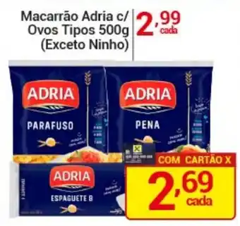 Macarrão adria c/ ovos tipos