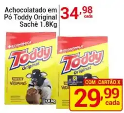 X Supermercados Achocolatado em pó toddy original oferta