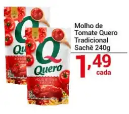 X Supermercados Molho de tomate quero tradicional oferta