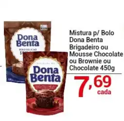 X Supermercados Mistura p/ Bolo Dona Benta Brigadeiro ou Mousse Chocolate ou Brownie ou Chocolate oferta