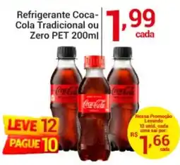 X Supermercados Refrigerante Coca-Cola Tradicional ou Zero PET oferta