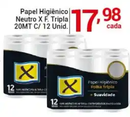 X Supermercados Papel Higiênico Neutro X F. Tripla oferta