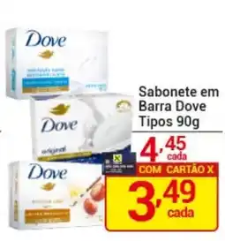 X Supermercados Sabonete em barra dove tipos oferta
