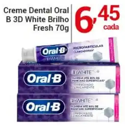 X Supermercados Creme Dental Oral B 3D White Brilho Fresh oferta