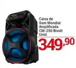 X Supermercados Caixa de Som Mundial Amplificada CM-250 Bivolt oferta