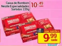 X Supermercados Caixa de Bombom Nestlé Especialidades Sortidos oferta