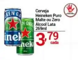 X Supermercados Cerveja Heineken Puro Malte ou Zero oferta