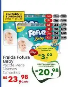 Novo Atacarejo Fofura - fralda baby oferta