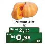 Novo Atacarejo Jerimum leite oferta
