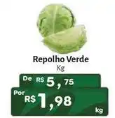 Novo Atacarejo Repolho verde oferta