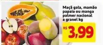 Mercado Extra Maca Gala, mamao papala ou manga palmer nacional a granel 1kg oferta