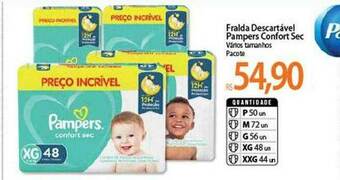 Atacadão Fralda Descartável Pampers Confort Sec oferta