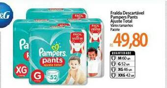 Atacadão Fralda Descartável Pampers Pants Ajuste Total oferta