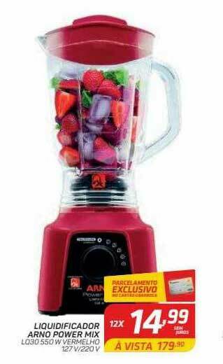 GBarbosa Liquidificador Arno Power Mix oferta