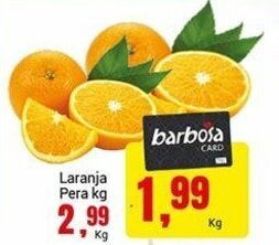 Barbosa Supermercados Laranja Pera 1kg oferta