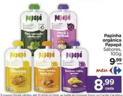 Carrefour Papinha orgânica Papapá oferta