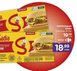 Carrefour Hambúrguer Sadia Sabores oferta