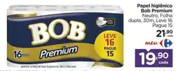 Carrefour Papel higiênico bob premium oferta